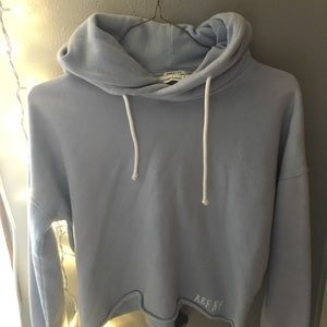 abercrombie & fitch cut off hoodie